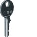 Sleutel voor kast/lessenaar Univers Hager Reservesleutel nr. 1242E voor sluiting FZ507 + FZ508(N) + FZ597(N) FZ596